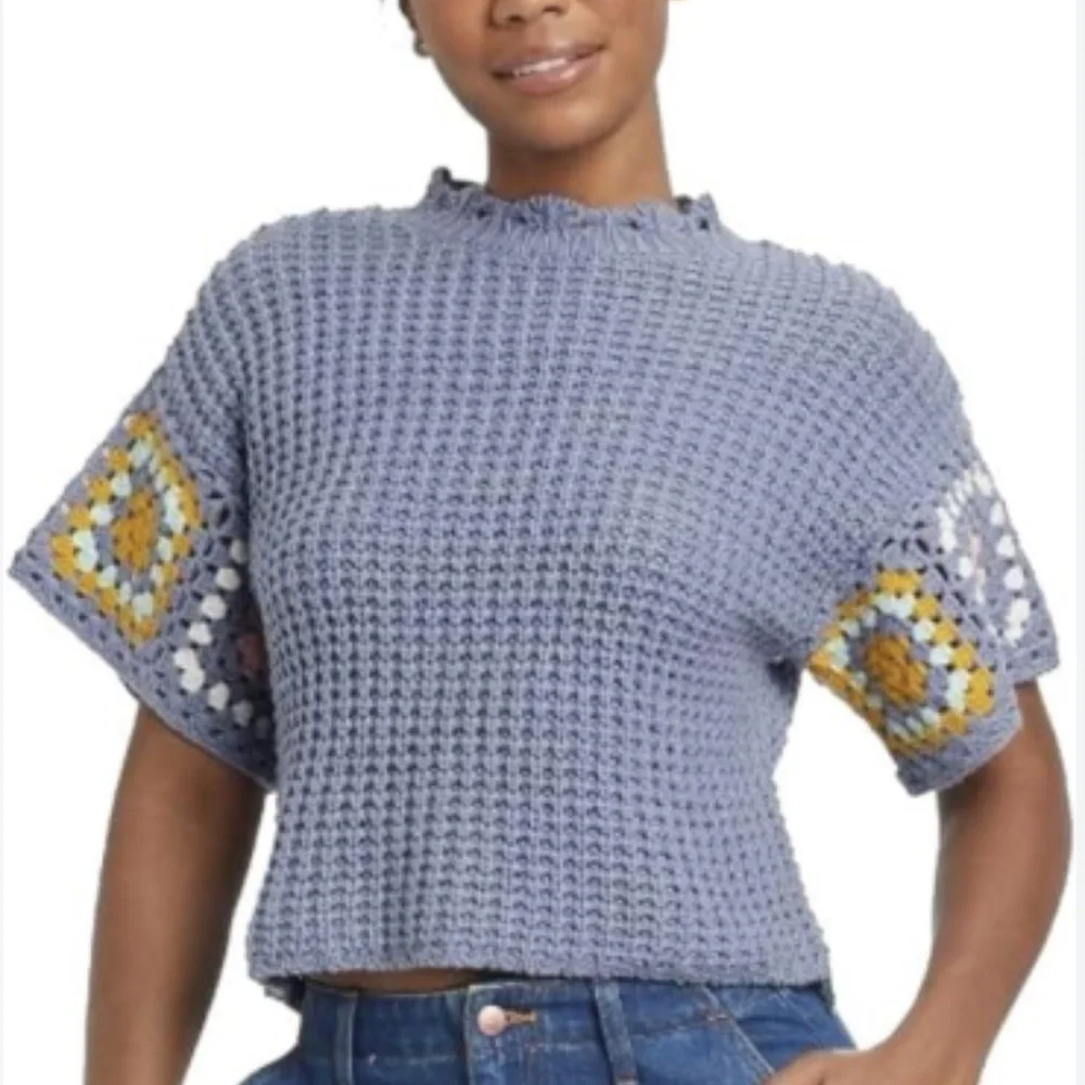 Universal Thread Purple Crochet Top